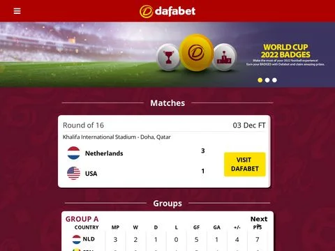 Dafabet — World Cup 2022 website preview
