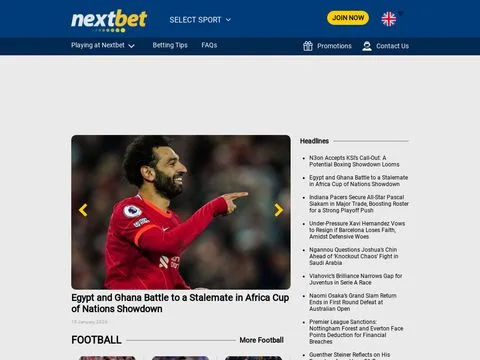 Nextbet Sports website preview