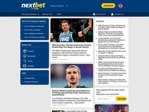 Playnextbet website preview